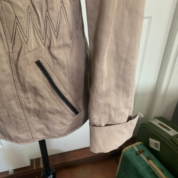 Vintage Blazer Women's Size 12 Tan Gerry Weber - Picture 3 of 10